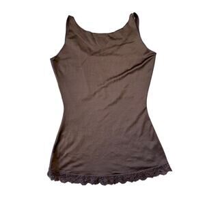SPANX size medium, dark brown color, shapewear Tank Top